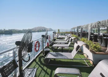 Sun deck of the M/S Le Fayan Nile Cruise Nile cruise